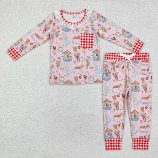 baby girl Christmas nutcracker&ballet pajama set