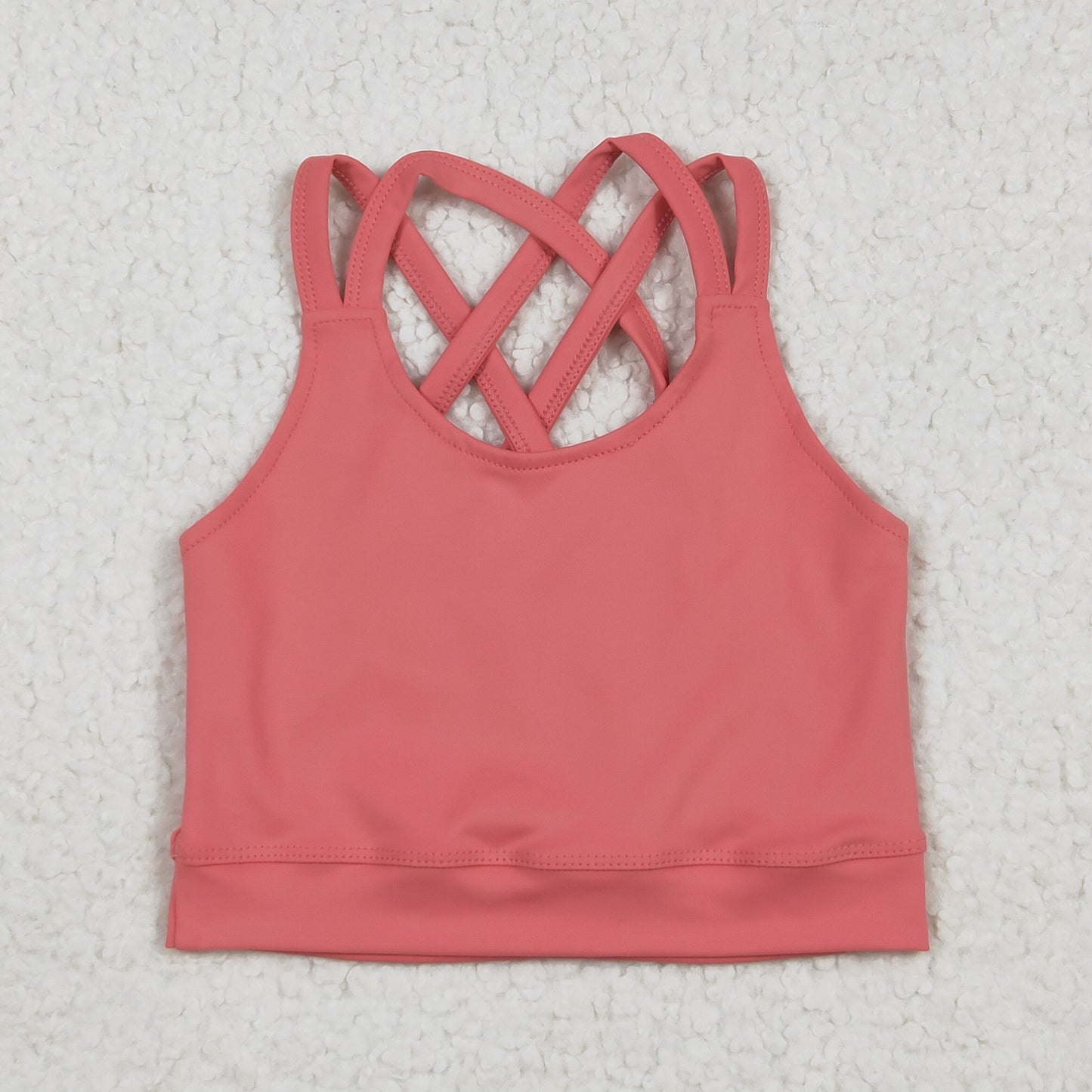 solid cross back sports tennis tank yoga top