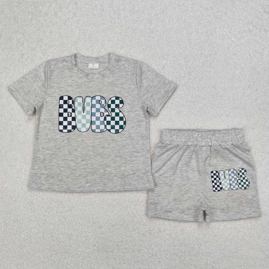 BUBS gray shorts set (digital printed)