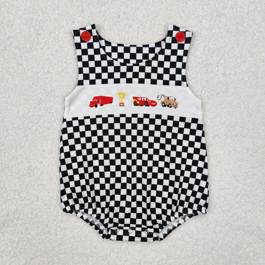 boy cartoon car checkered tank bubble