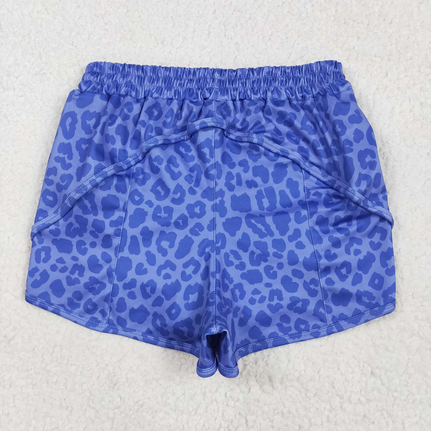 leopard athletic woman shorts