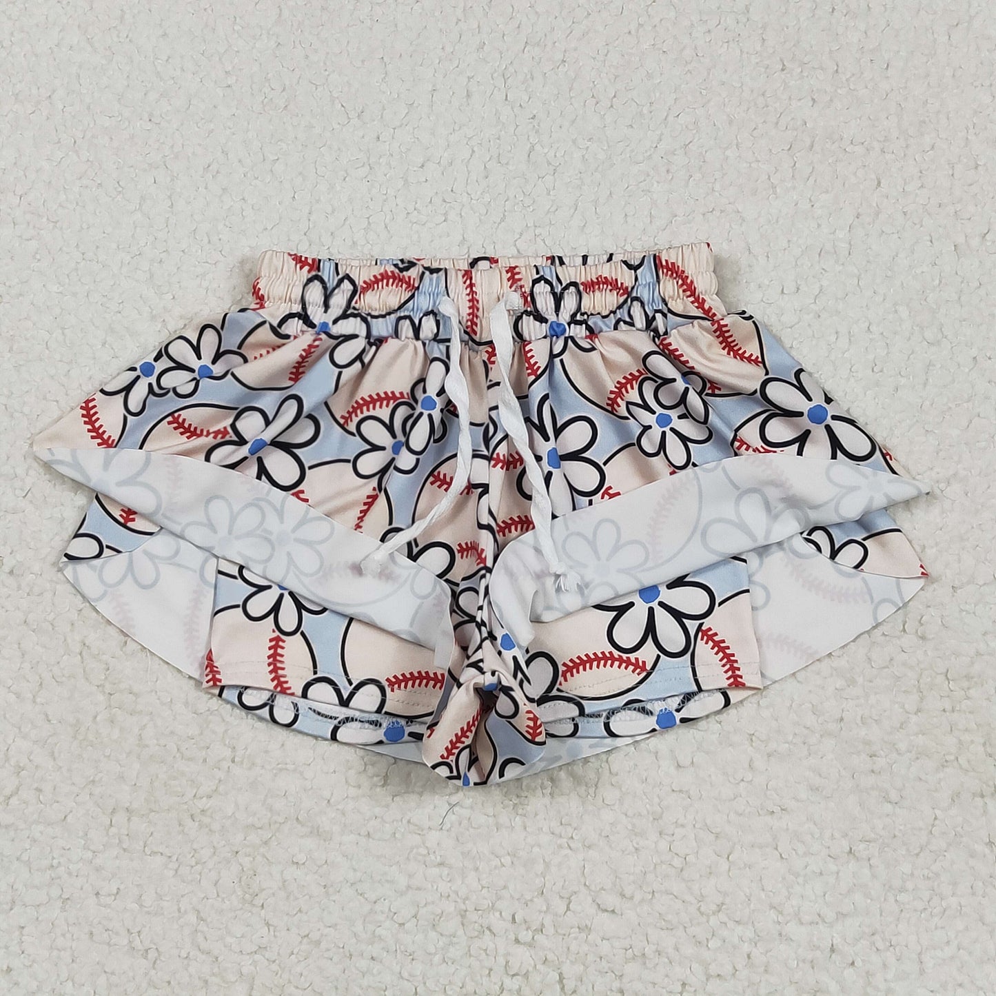 baseball shorts butterfly shorts