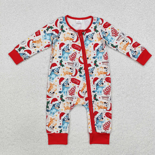 santa blu*y zip sleeper Christmas baby clothes