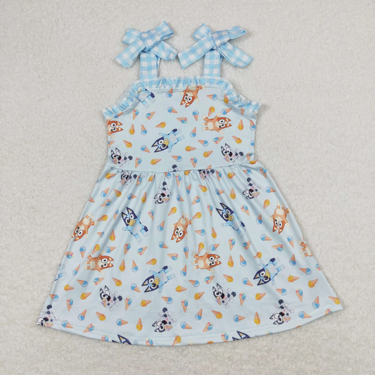 GSD0866 USA Warehouse Strap Blu*y Dress