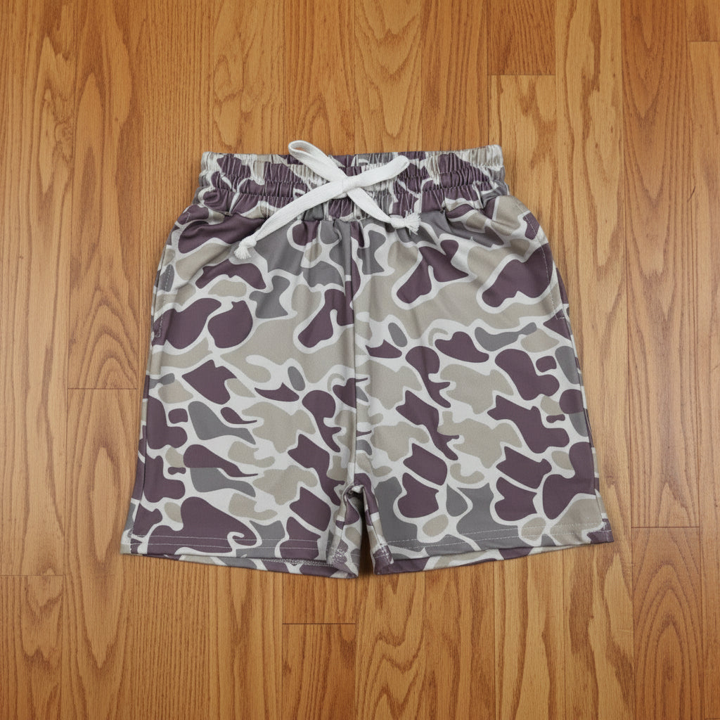 boy camo shorts kids clothing