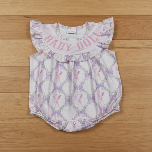 baby doll purple coquette girl bubble