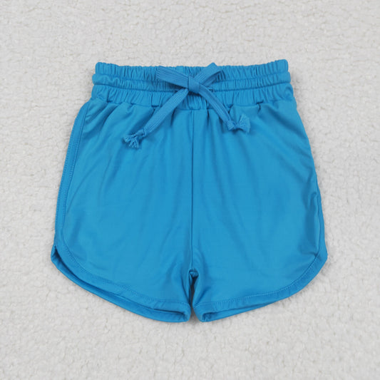 kids dark blue athletic shorts