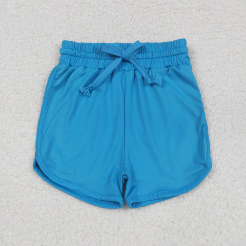 kids dark blue athletic shorts