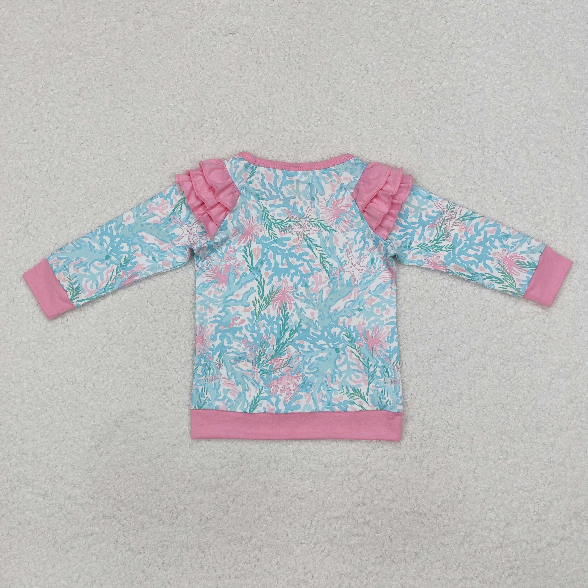 lilly fiesta ruffle pullover girls top