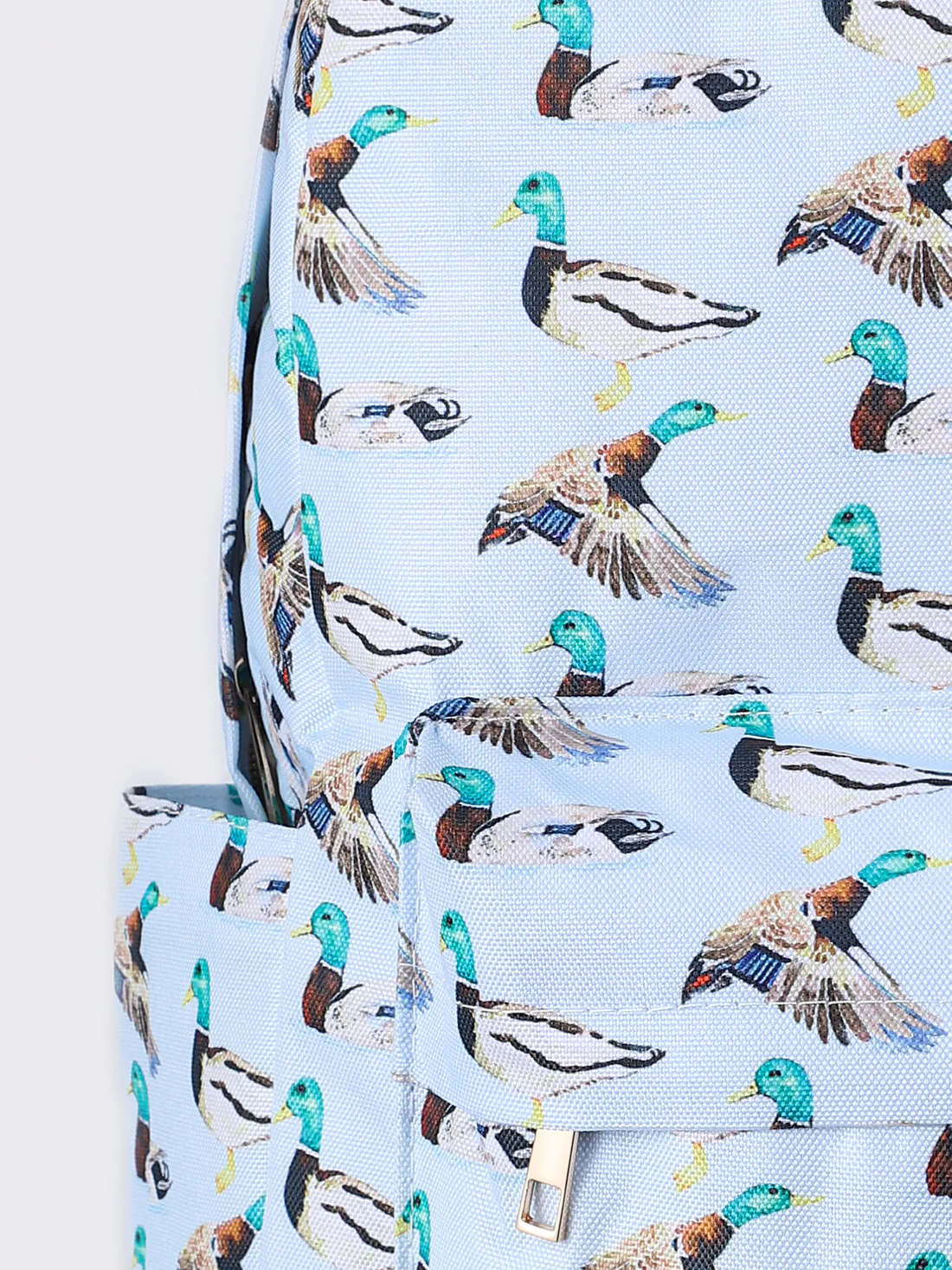 duck print backpack children bags