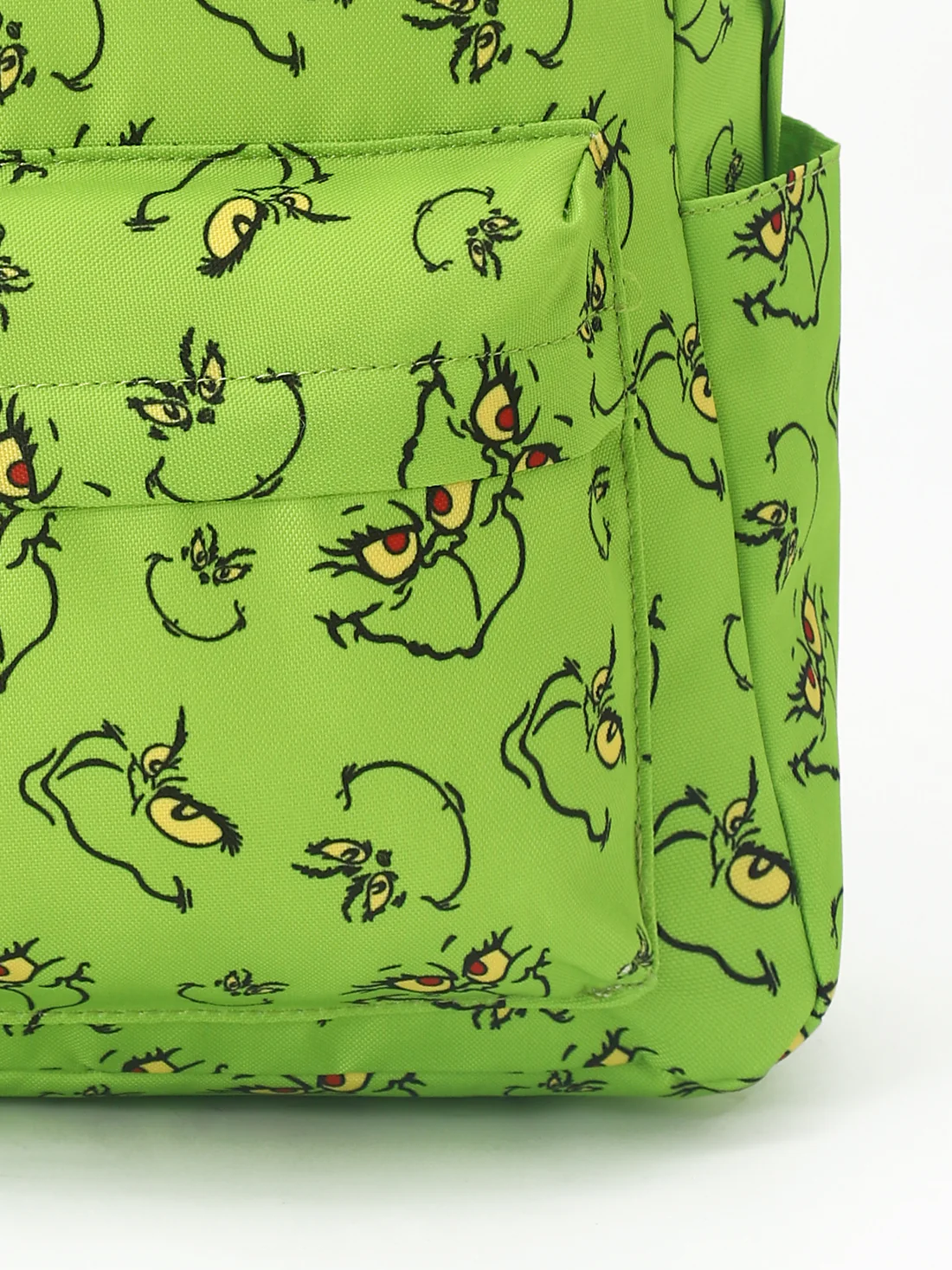 grinchey print backpack for Christmas