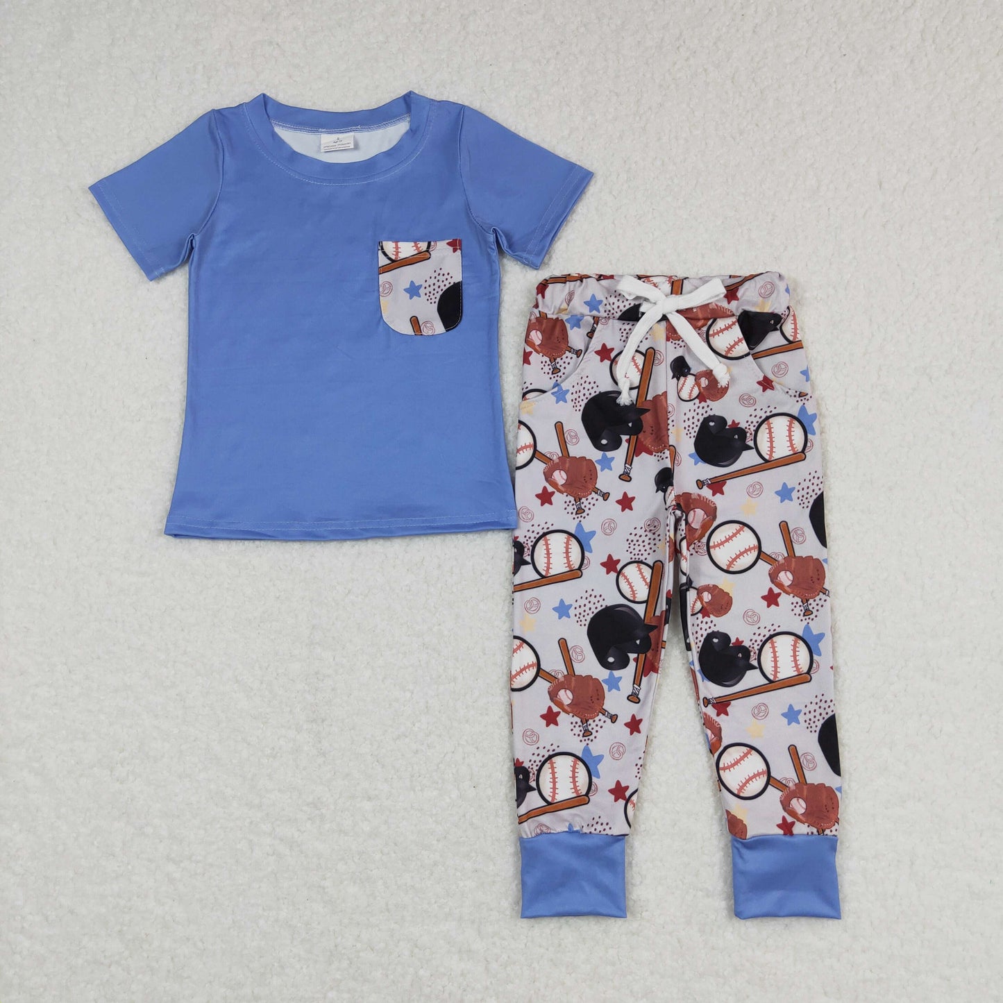 softball jogger outfit boys clothes set