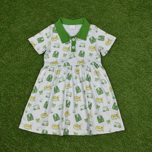 golf coquette print polo dress kids dresses