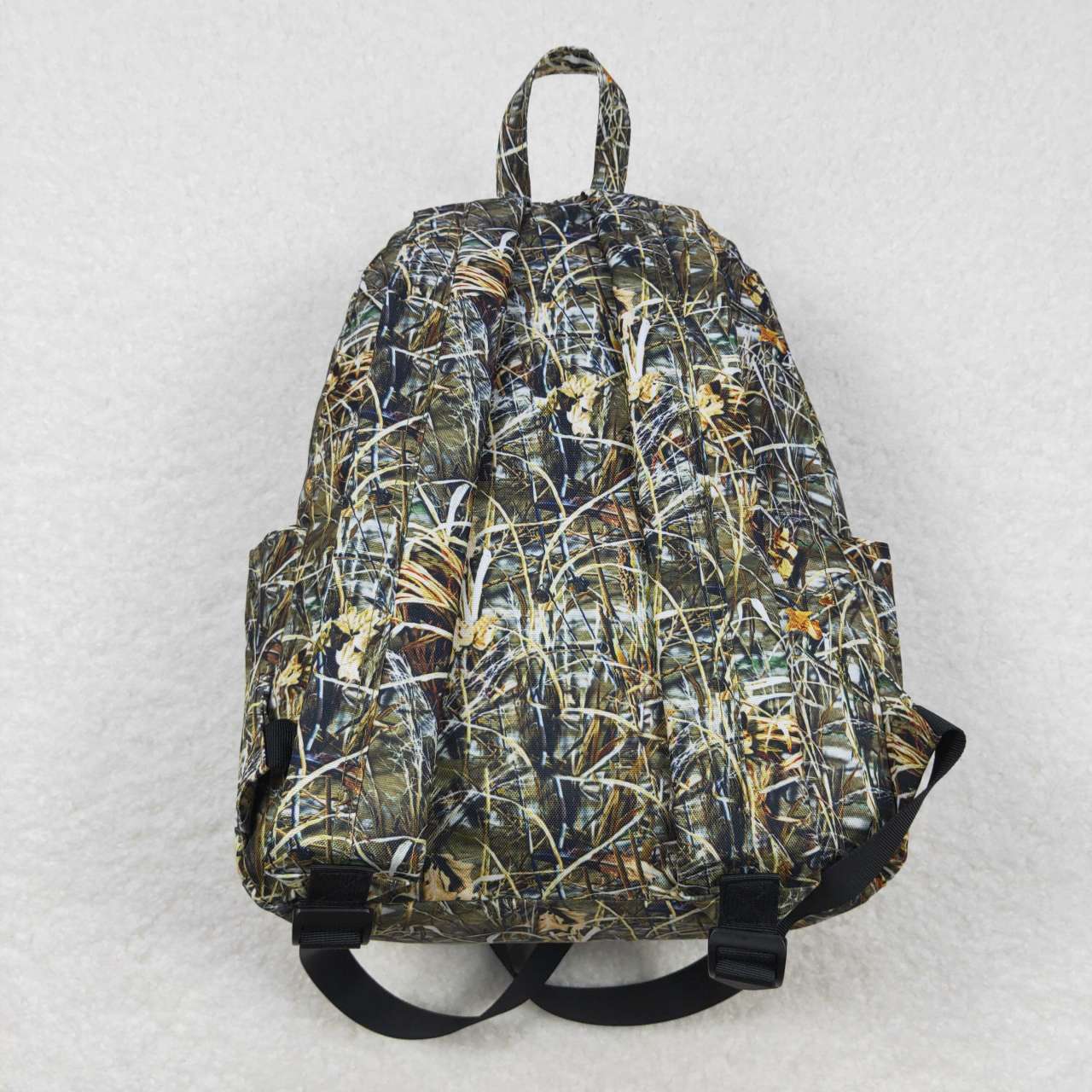 camouflage print backpack