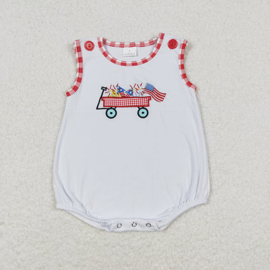 4th of july target baby boy cotton embroidery tank bubble white