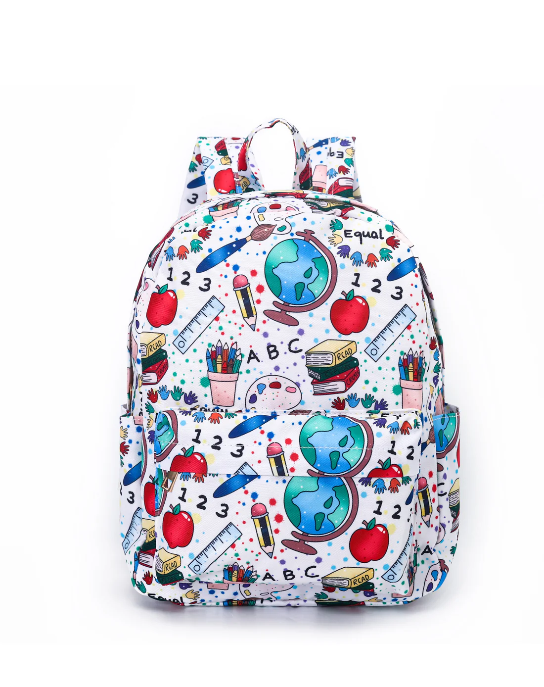 white back to school backpack
