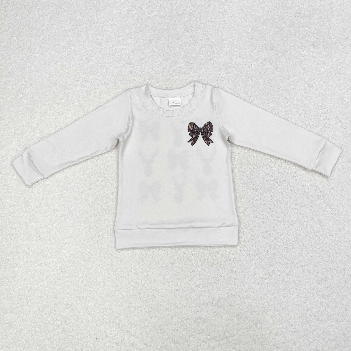 deer camo bows print girls sweatshirts