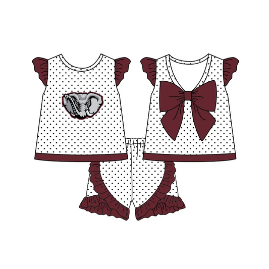 Custom order sports team girl shorts set