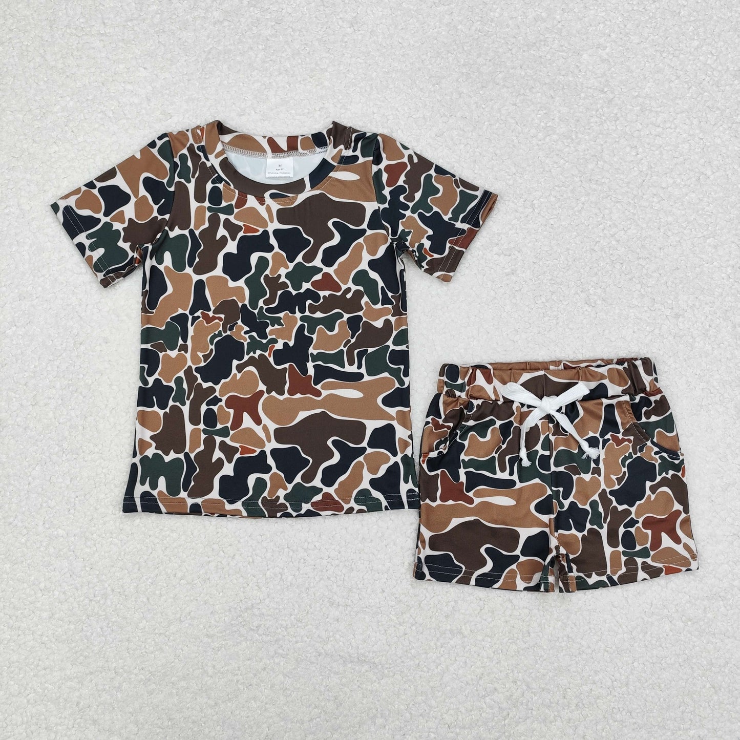 camo shorts outfit boys clothes