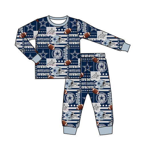 MOQ 5 TAT 6-8 weeks cowboy two pieces pajama set