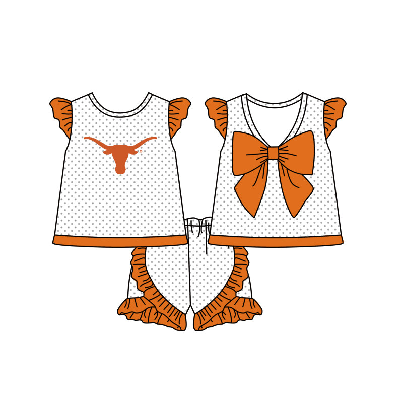 Custom order girl team shorts set Texas