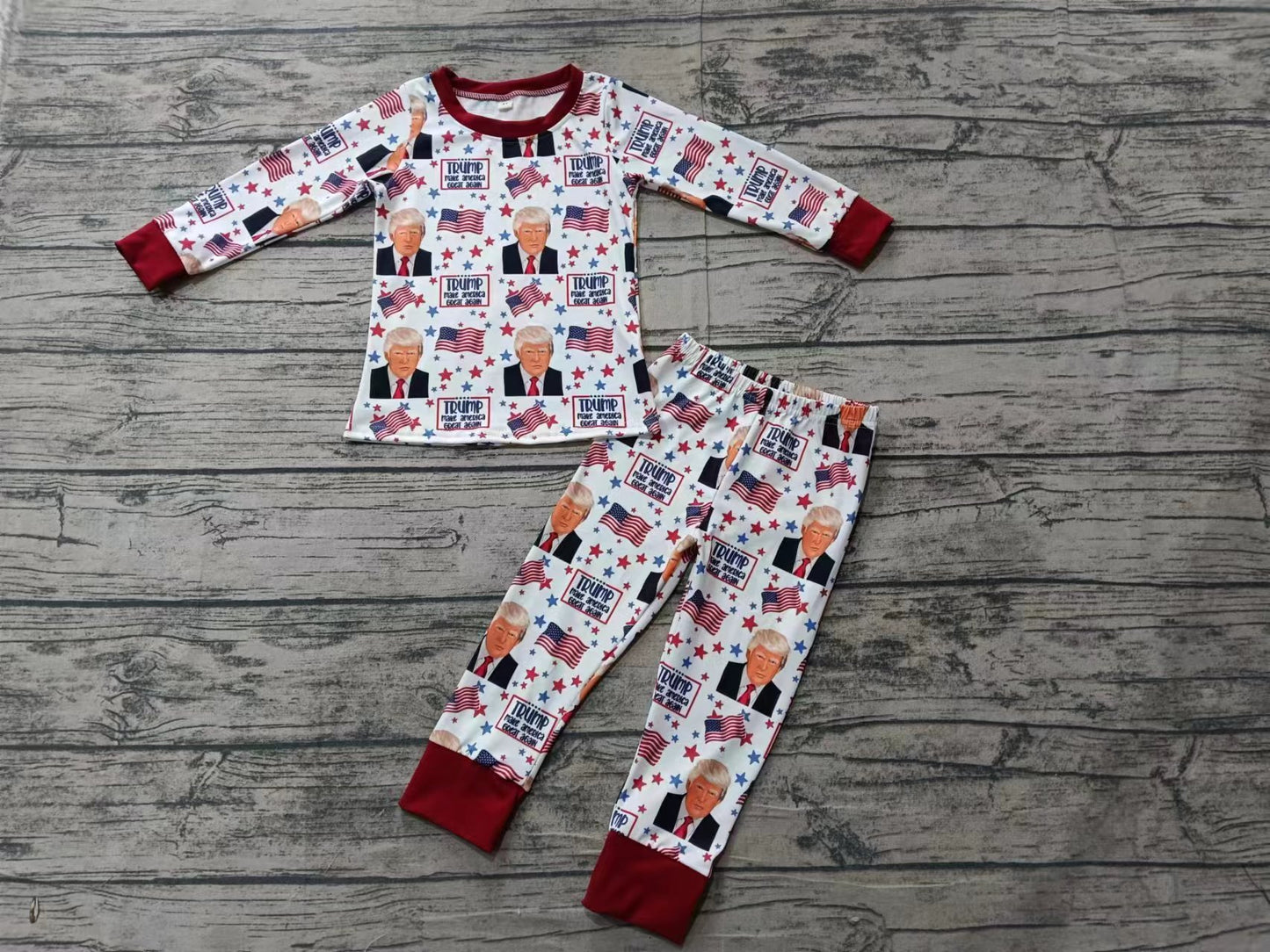 Split-CLOSE 21st Nov trump pajama set