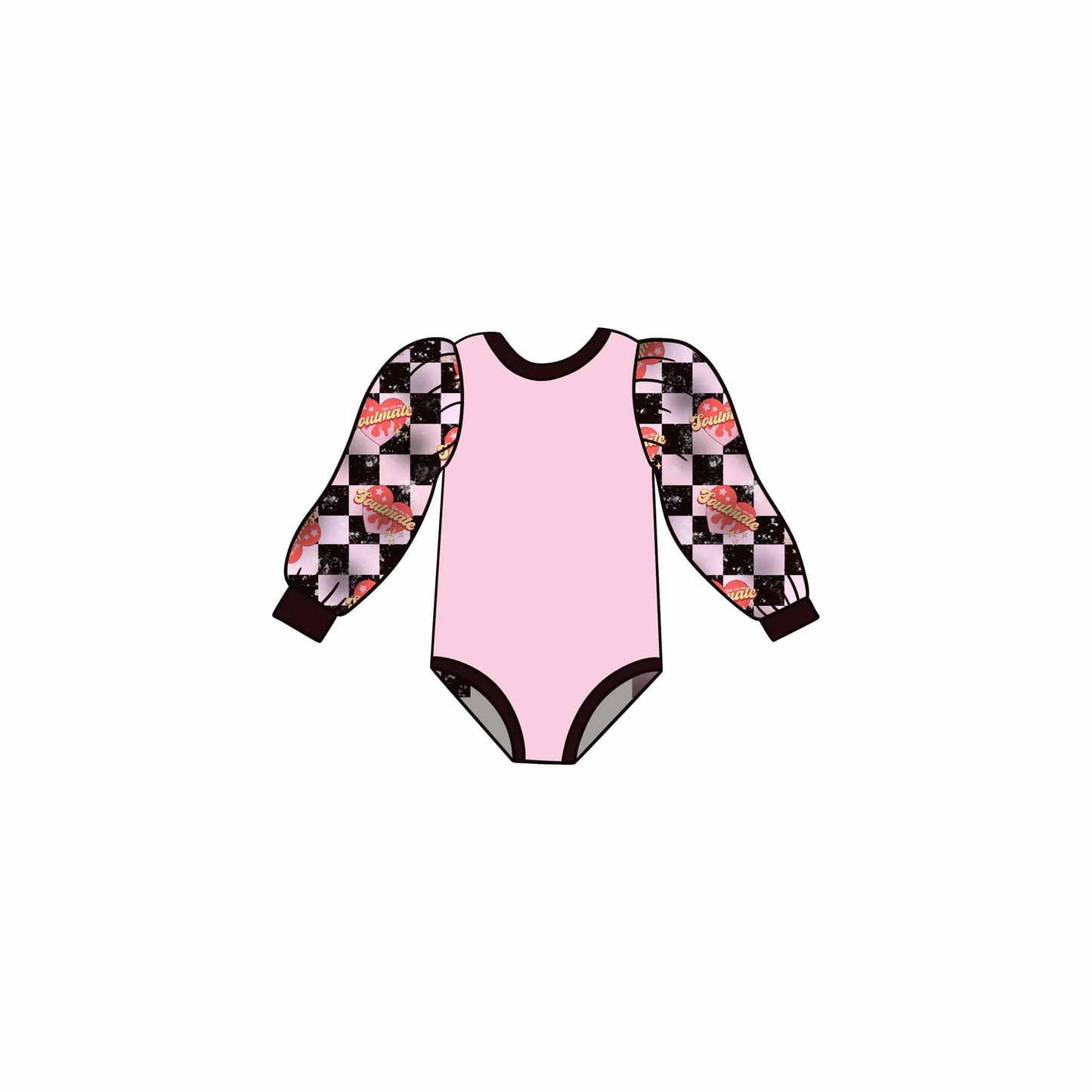 Split- CLOSE 2nd Dec baby valentine bodysuit