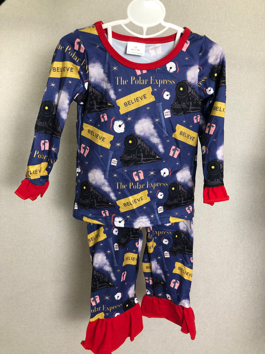 Christmas polar express girls pajama