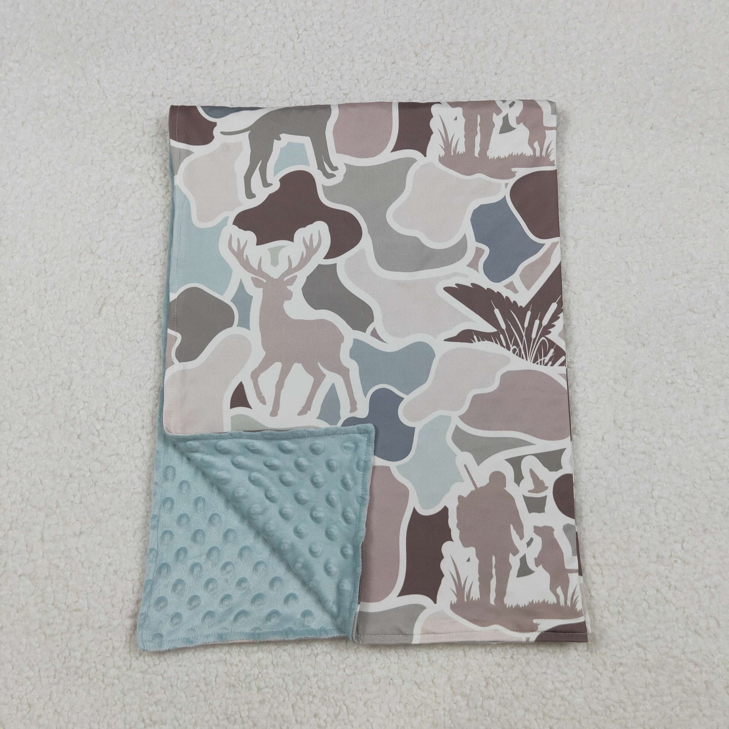 camo hunting print baby blanket