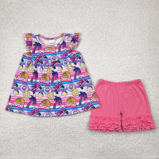 barb*e sea life icing shorts set summer outfit