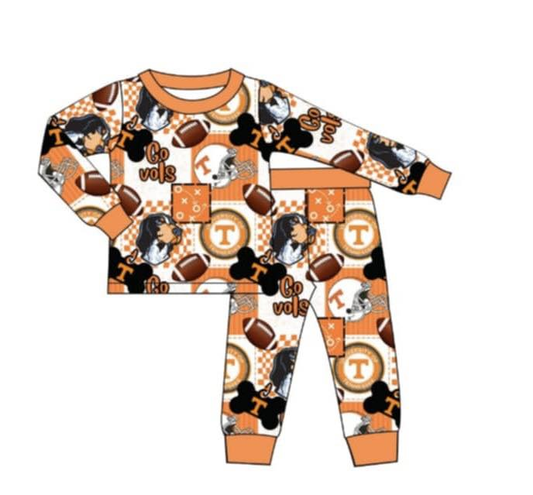 MOQ 5 TAT 6-8 weeks team two pieces pajama set