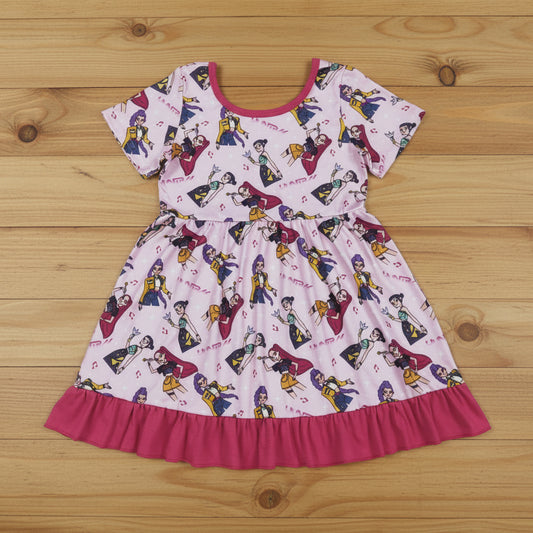 short sleeve kpop dress