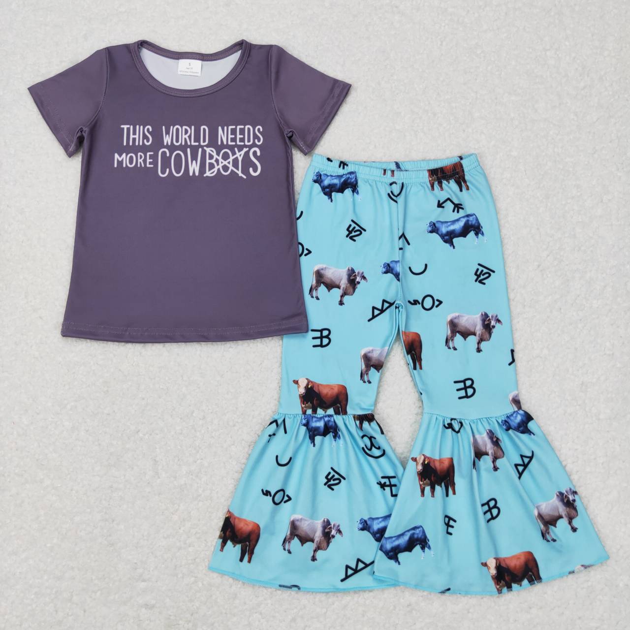 cowboy bell bottom set