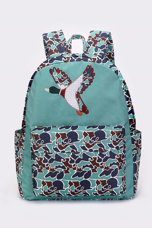 duck print camo backpack kids bags