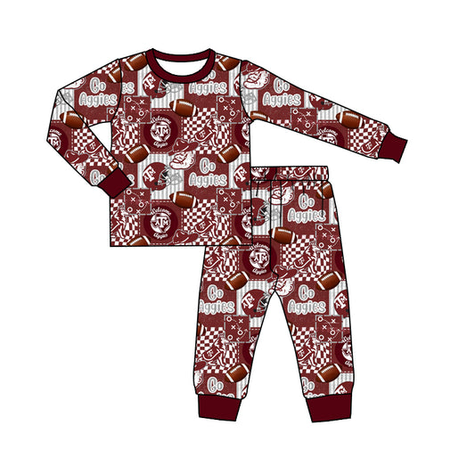 MOQ 5 TAT 6-8 weeks team two pieces pajama set