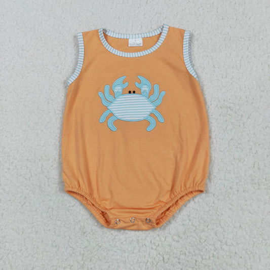 crab embroidery bubble