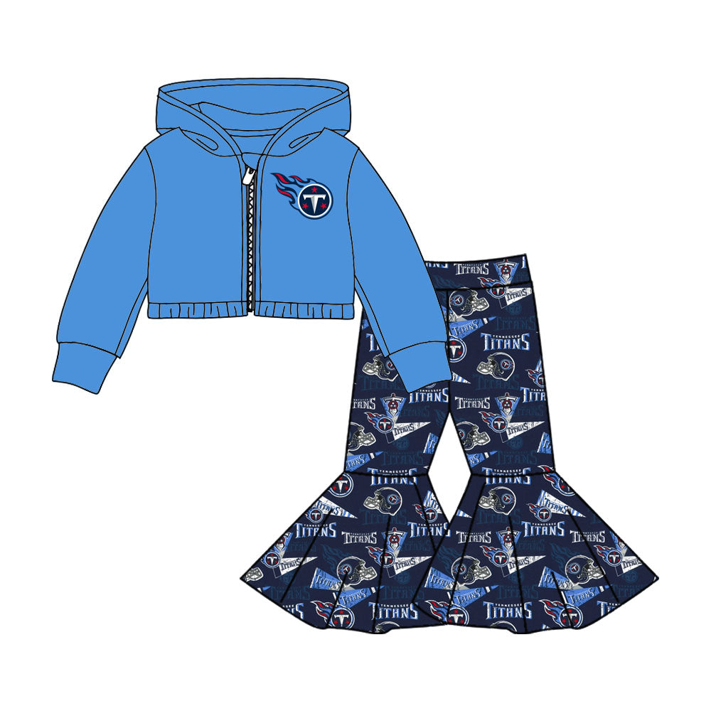 TAT 6 weeks MOQ 5 team girl zip hoodie pants outfit Libby