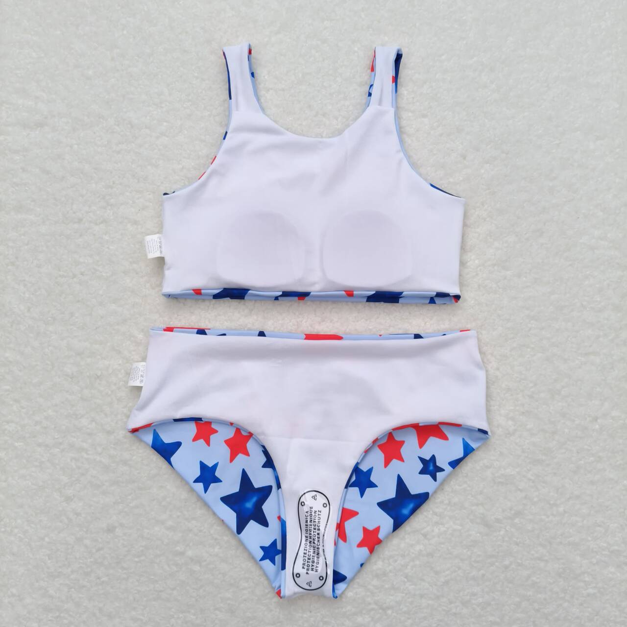 4th of july stars two piece swimsuit girls swimwear