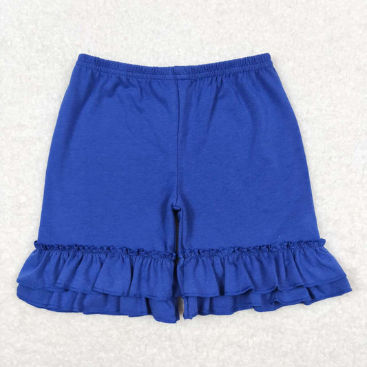 dark blue ruffle shorts girl bottom