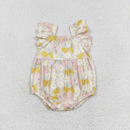 floral pattern baby girl bubble