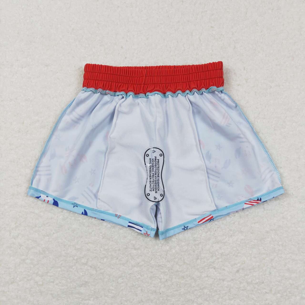 baby boy 4th of july crab swimsuit trunks