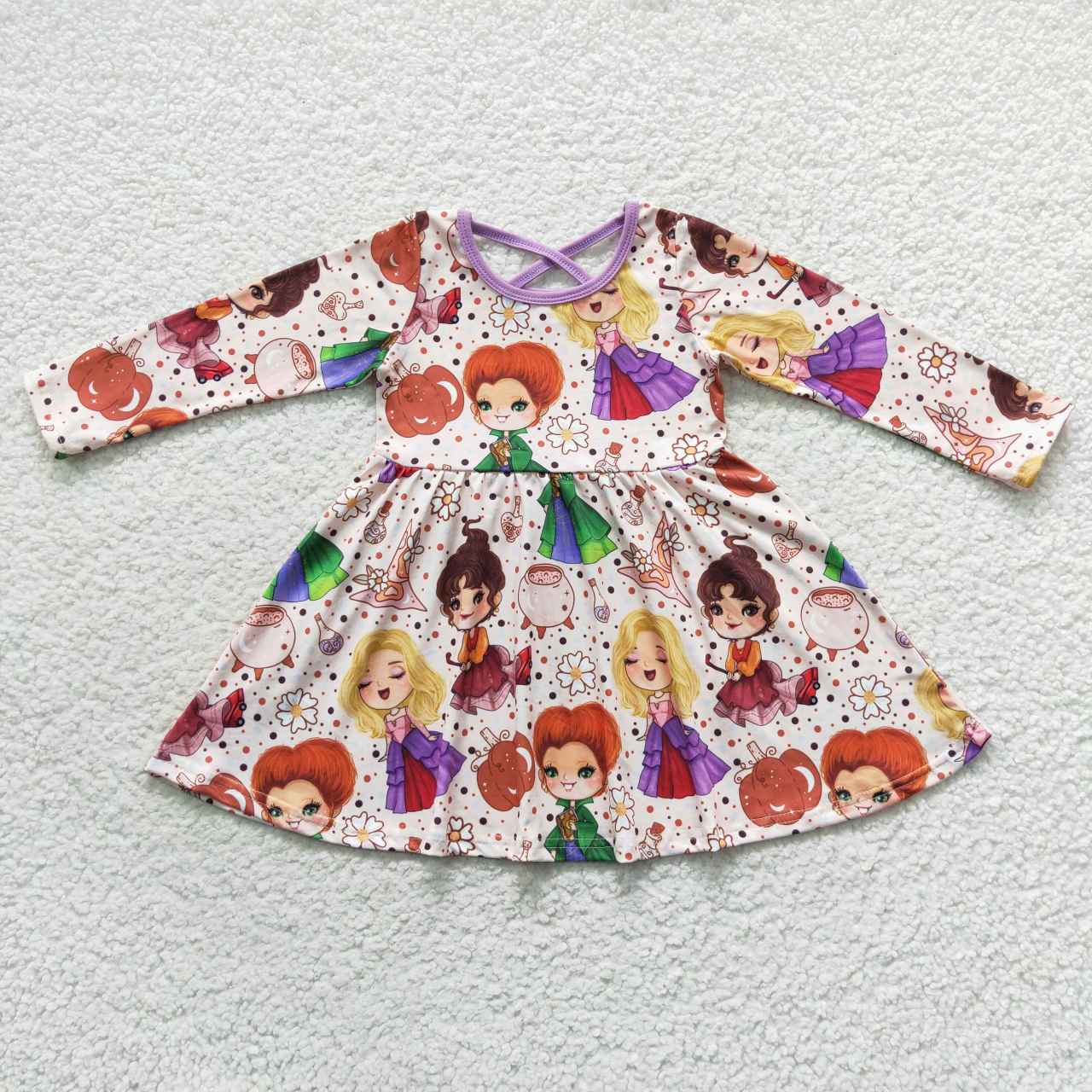 halloween hocus pocus cross twirl dress