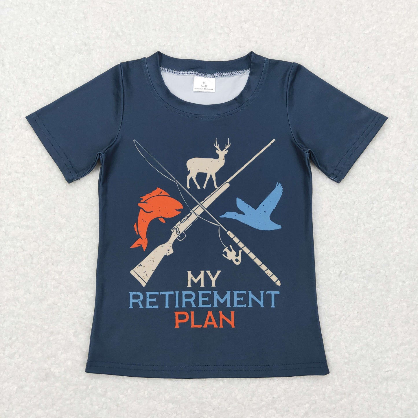 my retirement plan fishing and hunting t-shirt