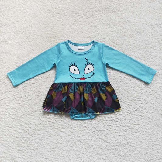 baby girl blue nightmare bloomer playwear