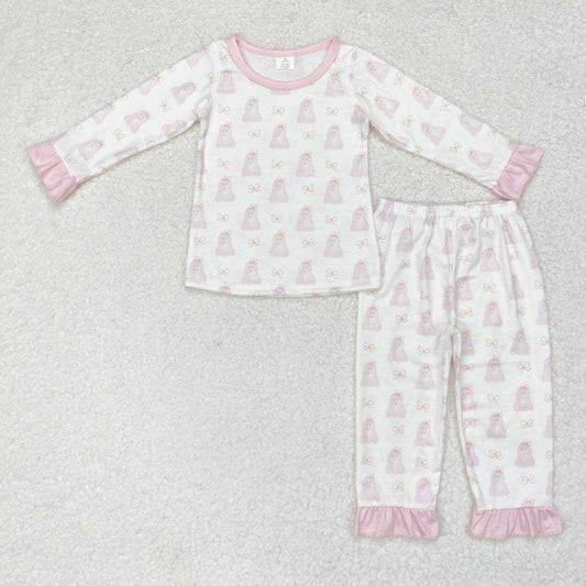 long sleeve baby girl Halloween boo pajama