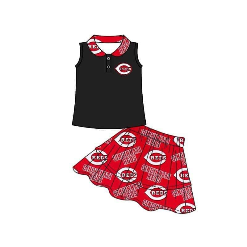 Split-CLOSE 4th Dec girls red team skirt set