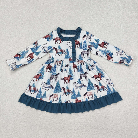 Christmas winter horses girls nightdress