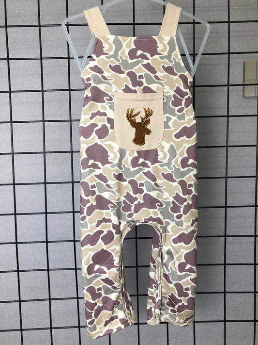 SR1913 USA Warehouse Strap Deer Camo Romper Boy