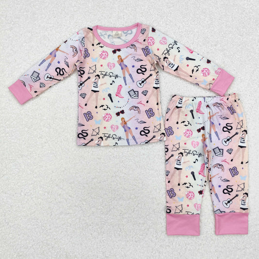 toddler girl taylor swift bamboo pajama set