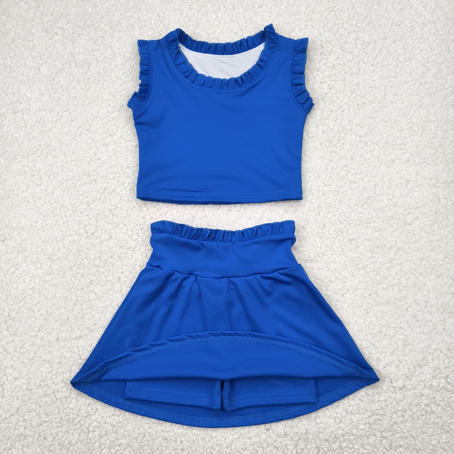 royal blue athletic skort dress set